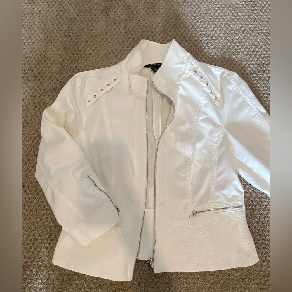 White House | Black Market White Bomber Jacket